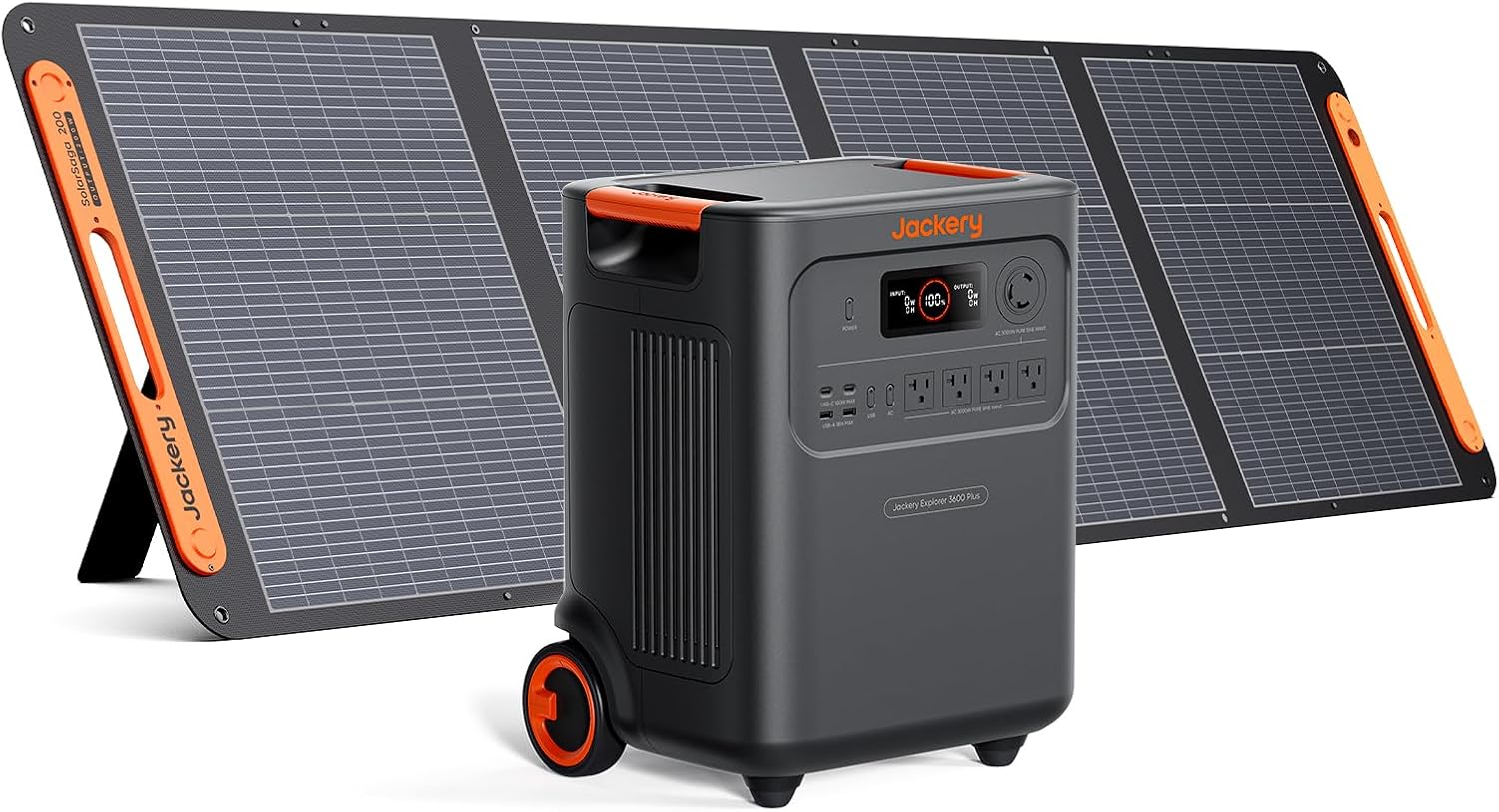 Jackery ポータブル電源 3600Plusと200Wソーラーパネルセット
